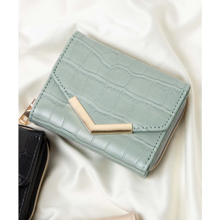 グリーン | クロコウォレット 財布 コインケース | WEGO【WOMEN】