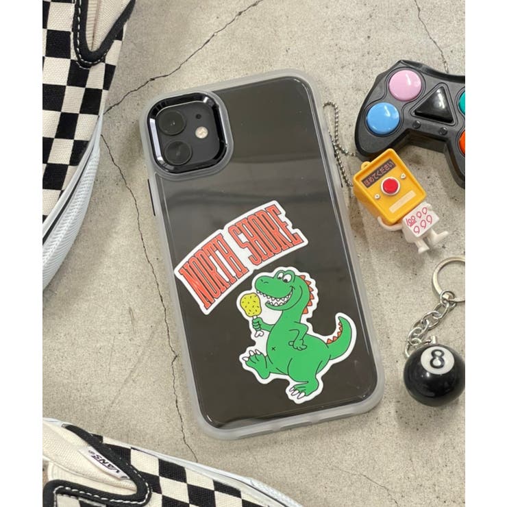 柄1 | ラバーフレームiphoneケース(ホワイト) スマホ スマホケース | WEGO【WOMEN】