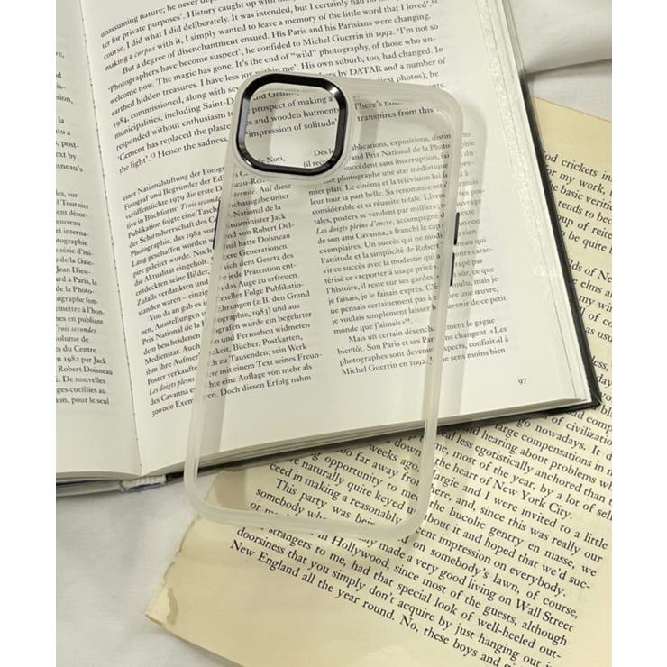 柄3 | ラバーフレームiphoneケース(ホワイト) スマホ スマホケース | WEGO【WOMEN】