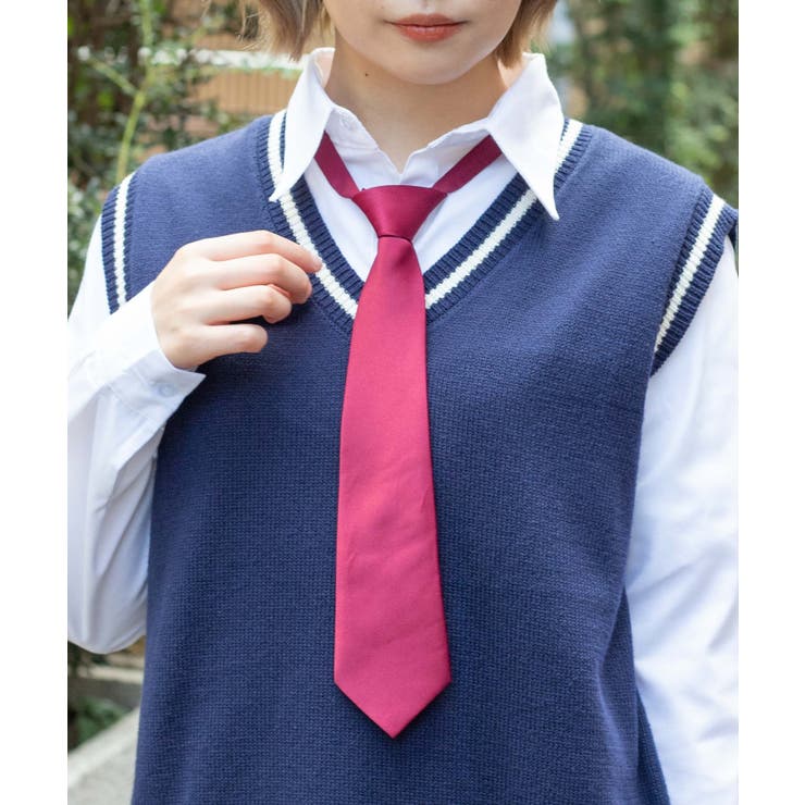 ワイン | ムジスクールネクタイ 制服 学校 | WEGO【WOMEN】