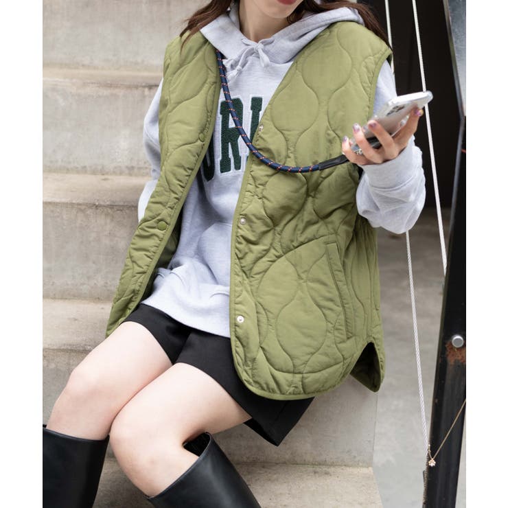 キルティングベスト 韓国 韓国ファッション[品番：WG010086491]｜WEGO【WOMEN】（ウィゴー）のレディースファッション 通販｜SHOPLIST（ショップリスト）