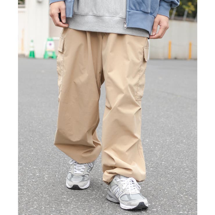 ベージュ | リップストップ カーゴパンツ 韓国 | WEGO【MEN】