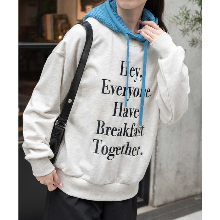 オートミール | グラフィックルーズスウェット 韓国 韓国ファッション | WEGO【WOMEN】