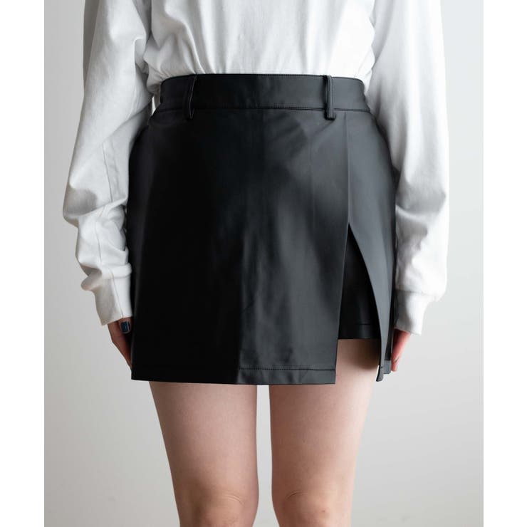 スリットミニスカパン 韓国 韓国ファッション[品番：WG010086640