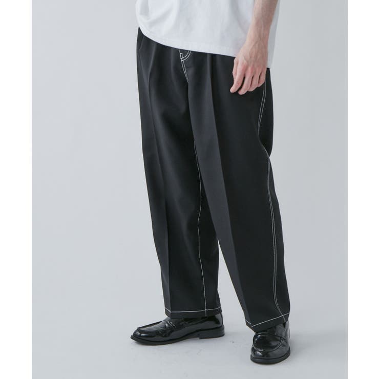 イージーケア セミワイドスラックス 韓国[品番：WG010086859]｜WEGO
