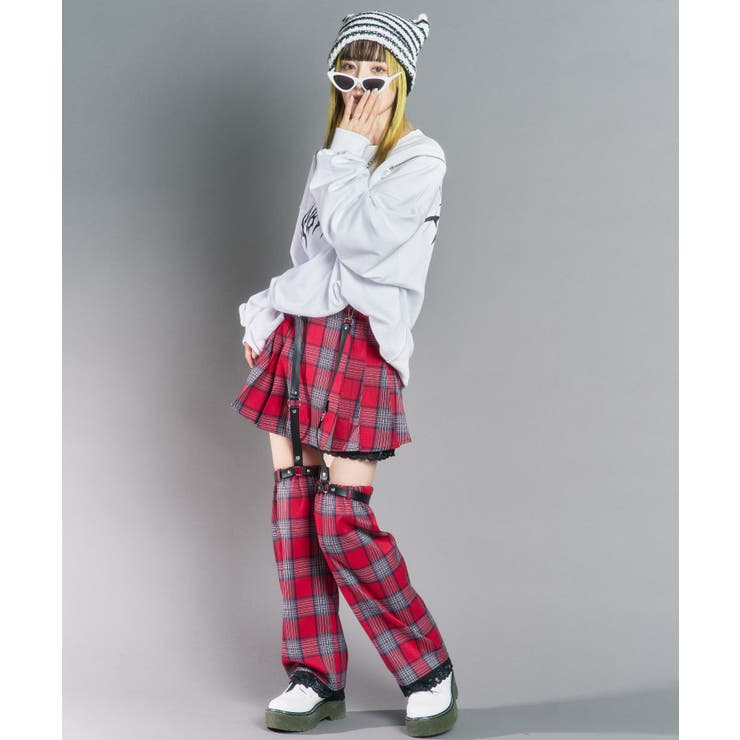 チェックロングレッグカバー サブカル 地雷 | WEGO【WOMEN】 | 詳細画像8 