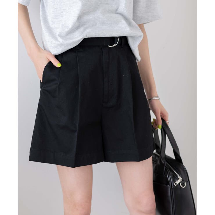 1PIU1UGUALE3golf 黒 ショートパンツ レディース 1PIU1UGUALE3 GOLF - REGULAR SHORTS / ブランドロゴ レギュラー