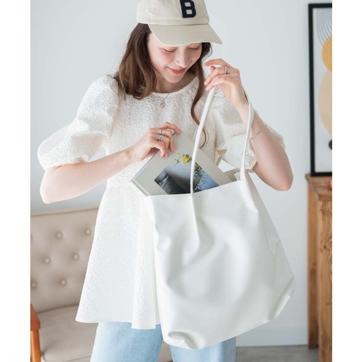タックデザイントートバッグ レディース 春 | WEGO【WOMEN】 | 詳細画像4 