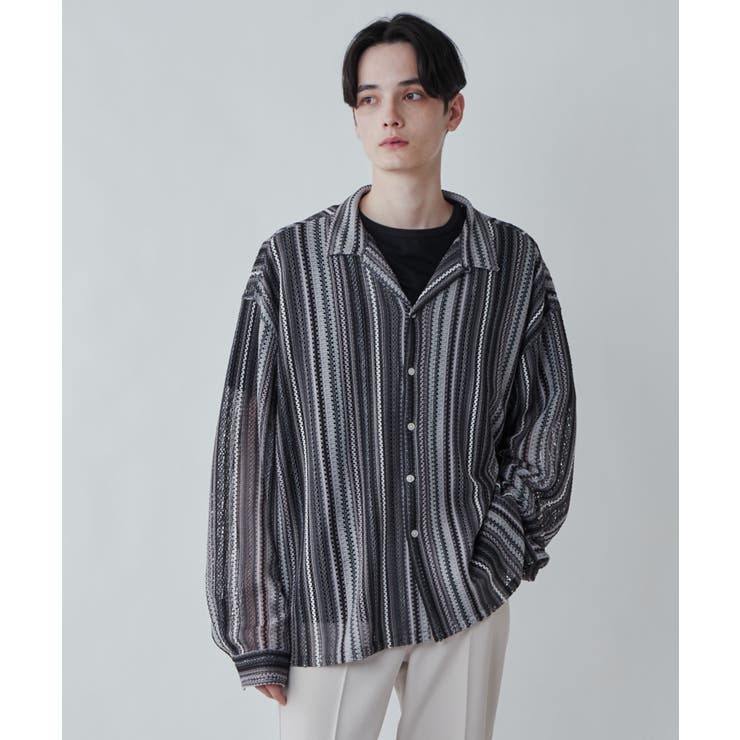 メッシュオープンカラーBIGシャツ メンズ  レディース[品番：WG010087258]｜WEGO【MEN】（ウィゴー）のメンズファッション通販｜SHOPLIST（ショップリスト）