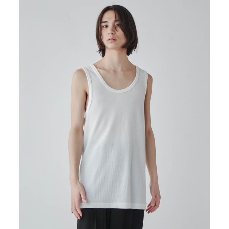ワッフルタンクトップ メンズ レディース[品番：WG010087327
