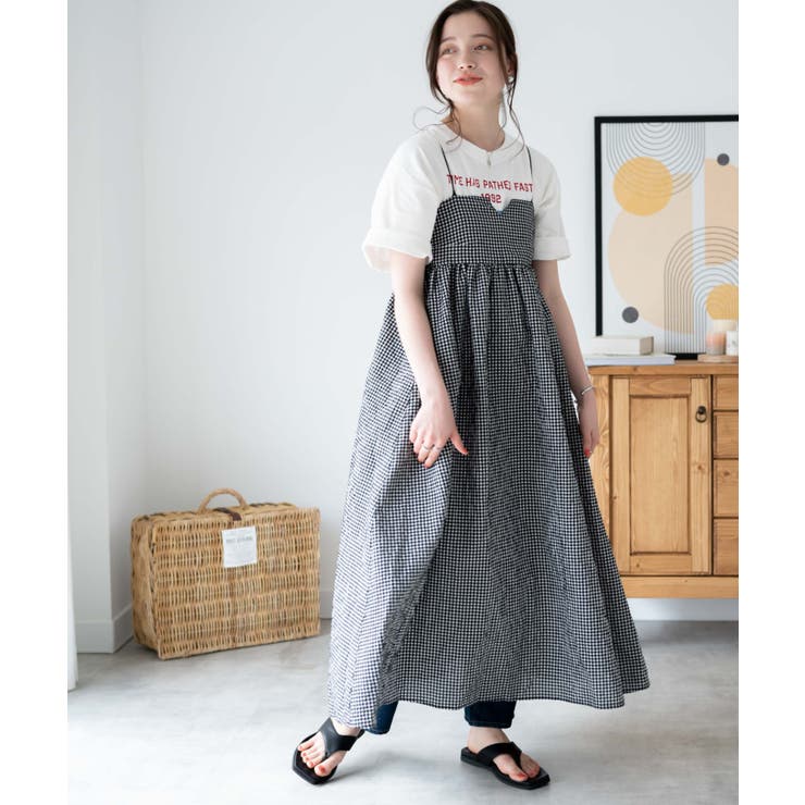 欲しいの バックリボンキャミワンピース レディース 春[品番：WG010087521 Mサイズ
