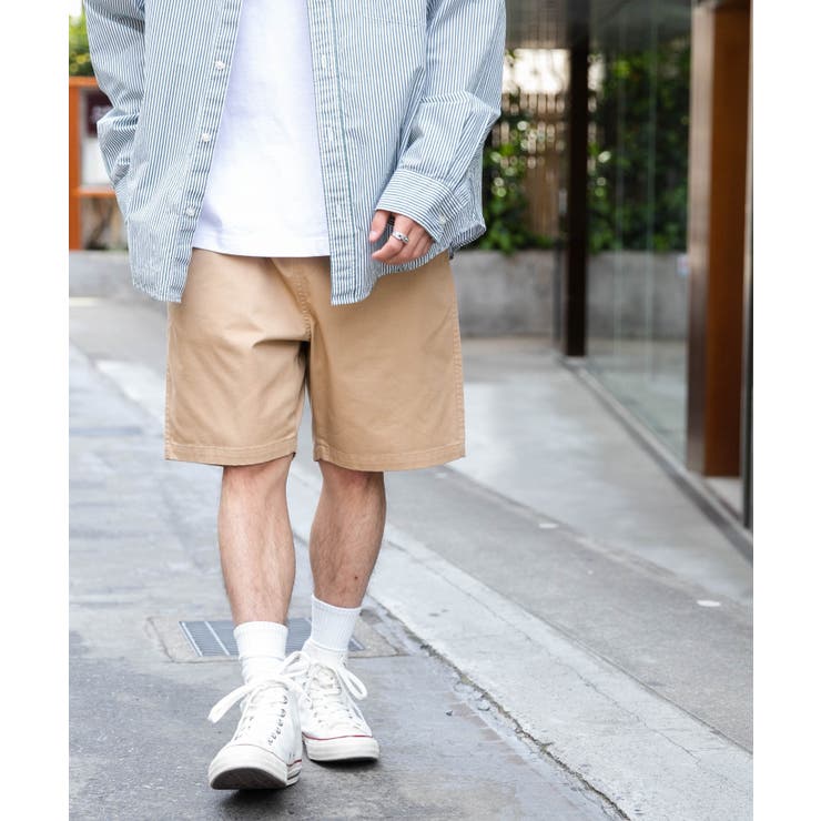 ベージュ | 【3サイズ展開:S～Lサイズ】チノイージーショーツ パンツ ストリート | WEGO【MEN】