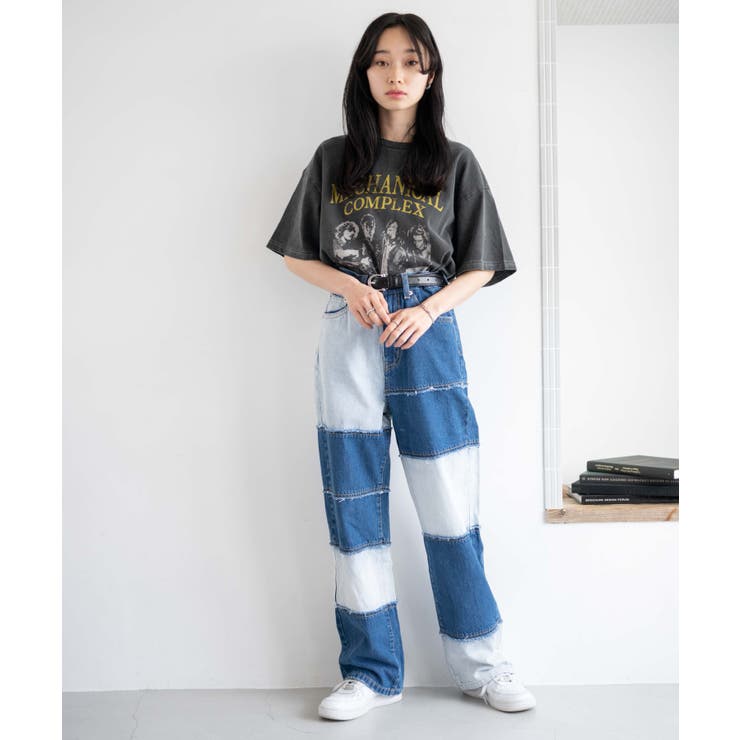 ofSlow パッチワークデニムパンツ サイズM レディース