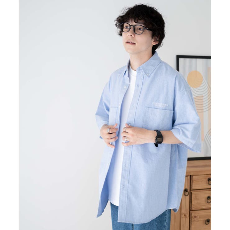 ワッペンBIGシャツ メンズ レディース[品番：WG010087762]｜WEGO