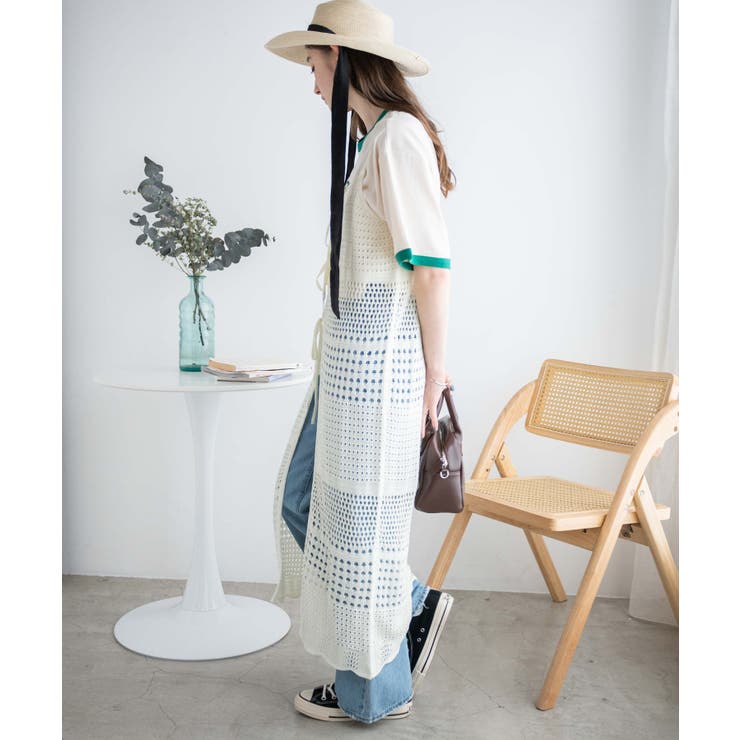 2WAYクロシェロングジレ レディース 春[品番：WG010087766]｜WEGO