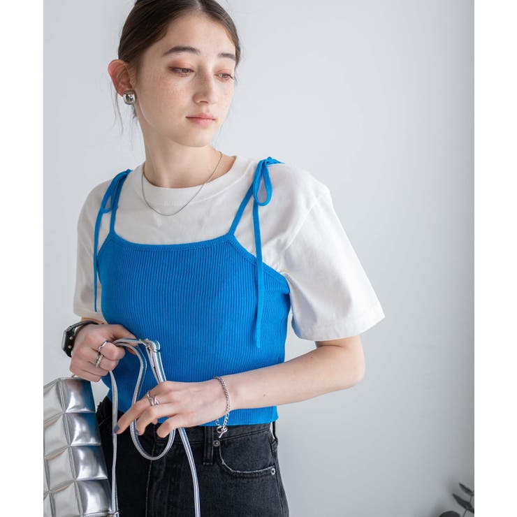 ヴィヴィアンウエストウッド ニットビスチェ キャミソール オーヴ刺繍 ブルー Vivienne Westwood（キャミソール）のフリマアイテム一覧