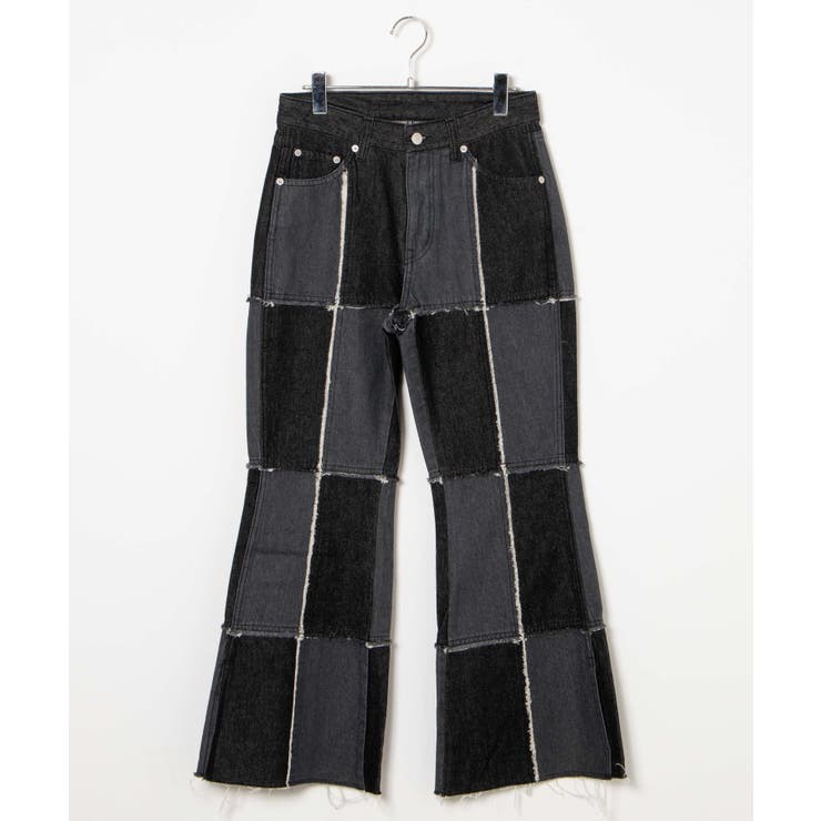 WEGOパッチワークデザイン デニムパンツ Lサイズ ドラゴン刺繍デニムパンツ[品番：WG010091486]｜WEGO【WOMEN