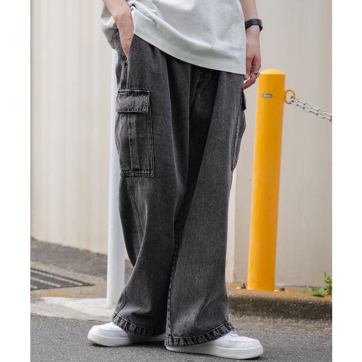 デニムカーゴパンツ メンズ レディース[品番：WG010087811