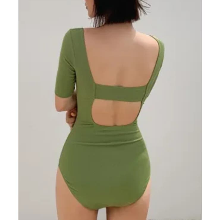 水着 バックデザインワンピーススウィムウェア レディース | WEGO【WOMEN】 | 詳細画像1