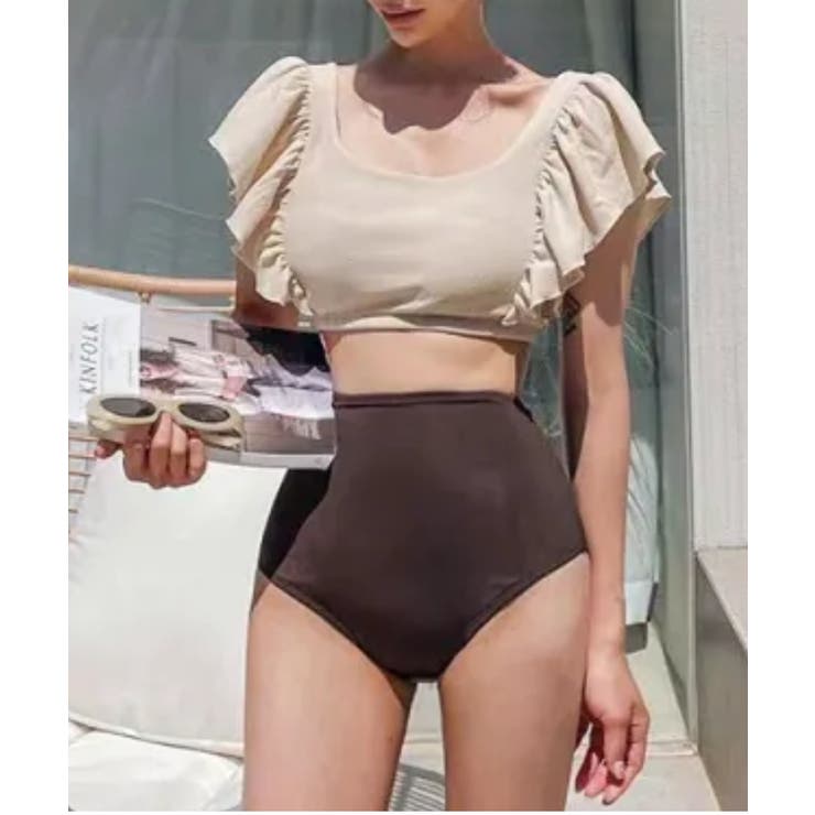 水着 ギャザースリーブスウィムウェア レディース | WEGO【WOMEN】 | 詳細画像1