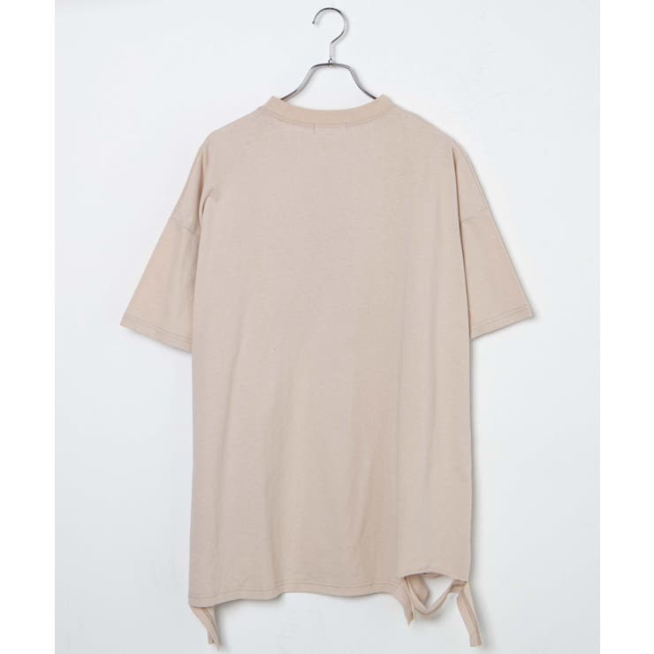 グランジカッティングダメージTレディース 韓国 韓国ファッション[品番