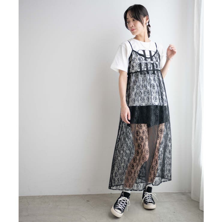 フラワーレースキャミワンピース[品番：WG010087858]｜WEGO
