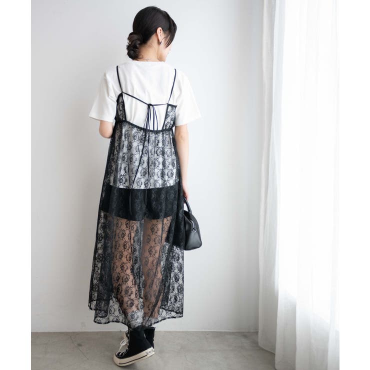 フラワーレースキャミワンピース[品番：WG010087858]｜WEGO