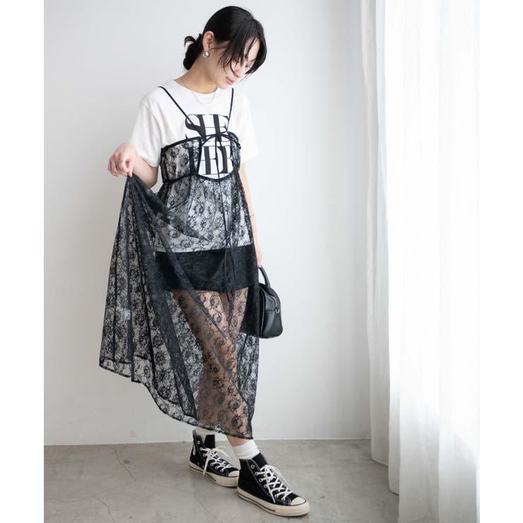 フラワーレースキャミワンピース[品番：WG010087858]｜WEGO【WOMEN
