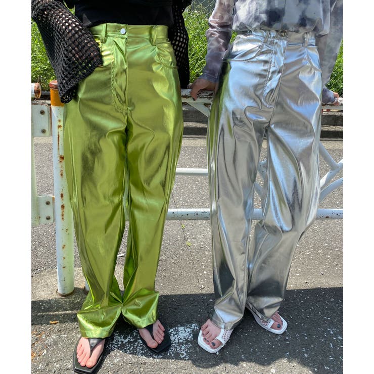 メタリックパンツ[品番：WG010087869]｜WEGO【WOMEN】（ウィゴー）の  