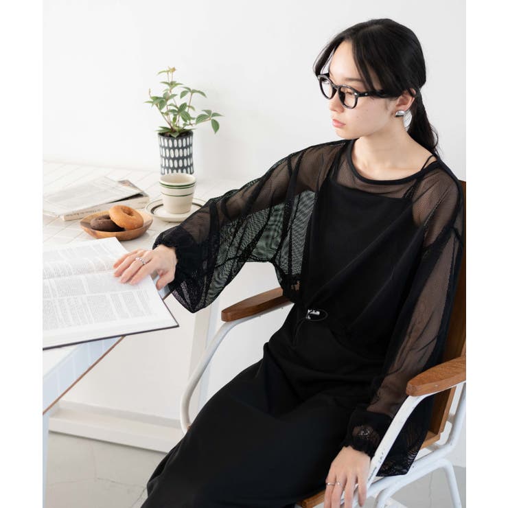 ドロストメッシュロンT レディース 春[品番：WG010087947]｜WEGO