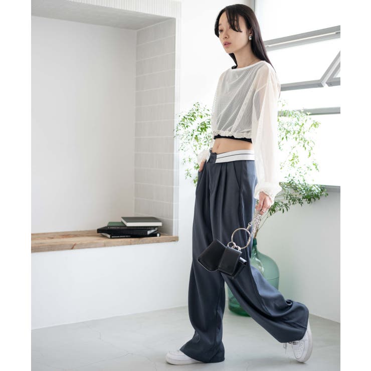 ドロストメッシュロンT レディース 春[品番：WG010087947]｜WEGO