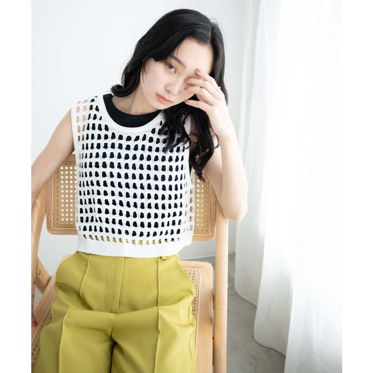 メッシュニットタンク レディース 春[品番：WG010088089]｜WEGO【WOMEN