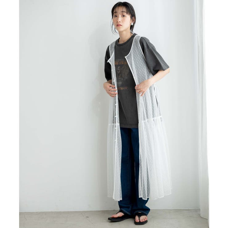 マルチWAYドットチュールリボンロングワンピース レディース 春 | WEGO【WOMEN】 | 詳細画像13 