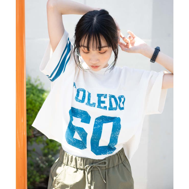 tシャツ フットボールL/S レディース Champion tシャツ 「Champion」フットボールTシャツ メンズ
