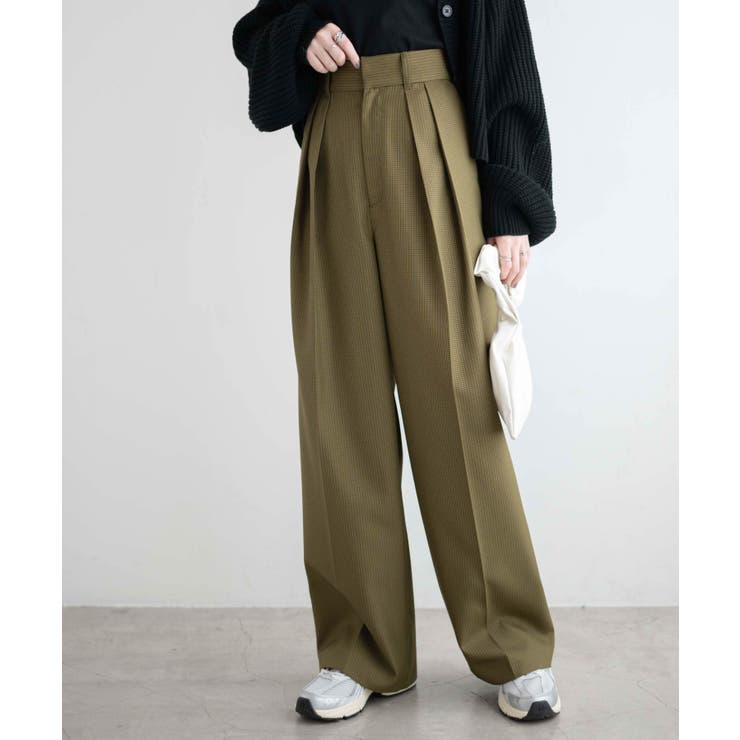 ハイウエストタックワイドスラックパンツ レディース  秋[品番：WG010088310]｜WEGO【WOMEN】（ウィゴー）のレディースファッション通販｜SHOPLIST（ショップリスト）