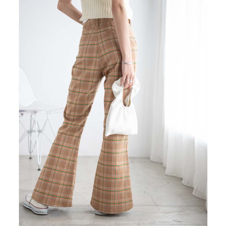 チェックフレアスラックス レディース 秋 | WEGO【WOMEN】 | 詳細画像15 