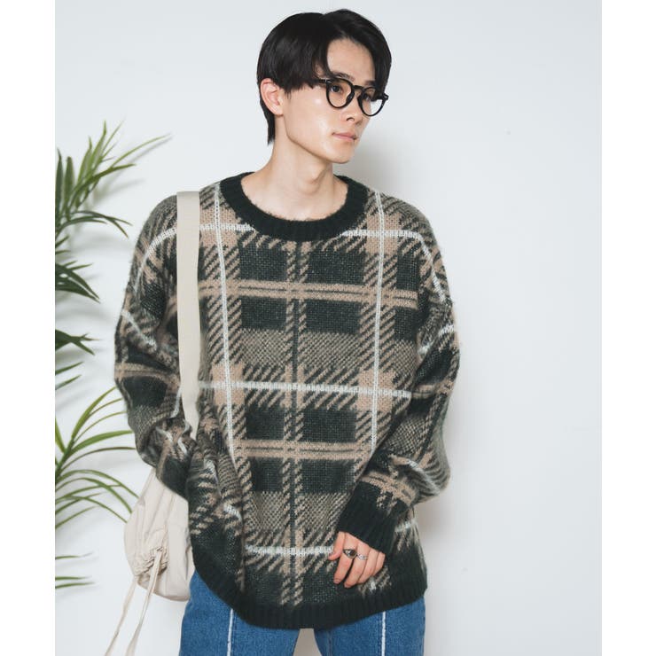 モヘアライク総柄BIGプルオーバー メンズ レディース | WEGO【MEN】 | 詳細画像1 