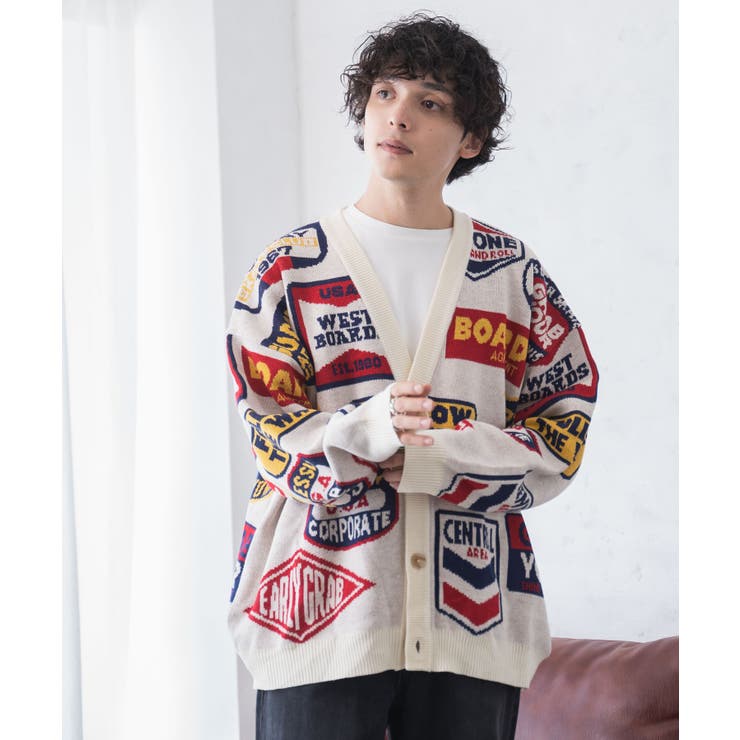 ルーズフィット総柄カーディガン メンズ レディース[品番：WG010088452]｜WEGO【MEN】（ウィゴー）のメンズ ファッション通販｜SHOPLIST（ショップリスト）