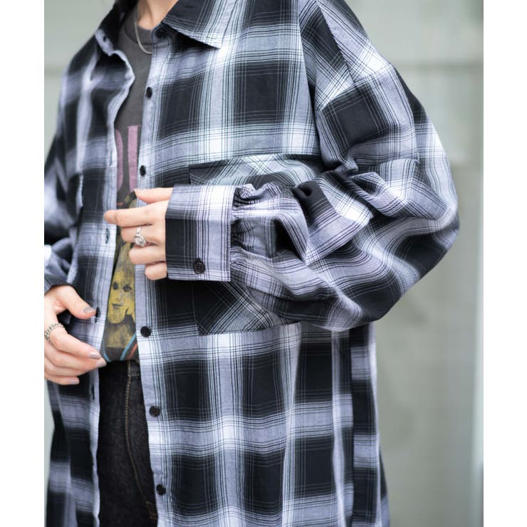 チェックBIGシャツ レディース 秋 | WEGO【WOMEN】 | 詳細画像6 