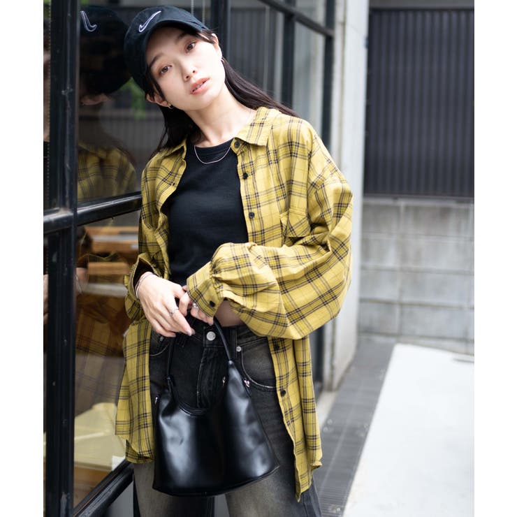 チェックBIGシャツ レディース 秋 | WEGO【WOMEN】 | 詳細画像15 