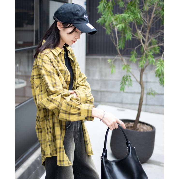 チェックBIGシャツ レディース 秋 | WEGO【WOMEN】 | 詳細画像16 