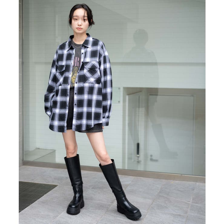 チェックBIGシャツ レディース 秋 | WEGO【WOMEN】 | 詳細画像21 