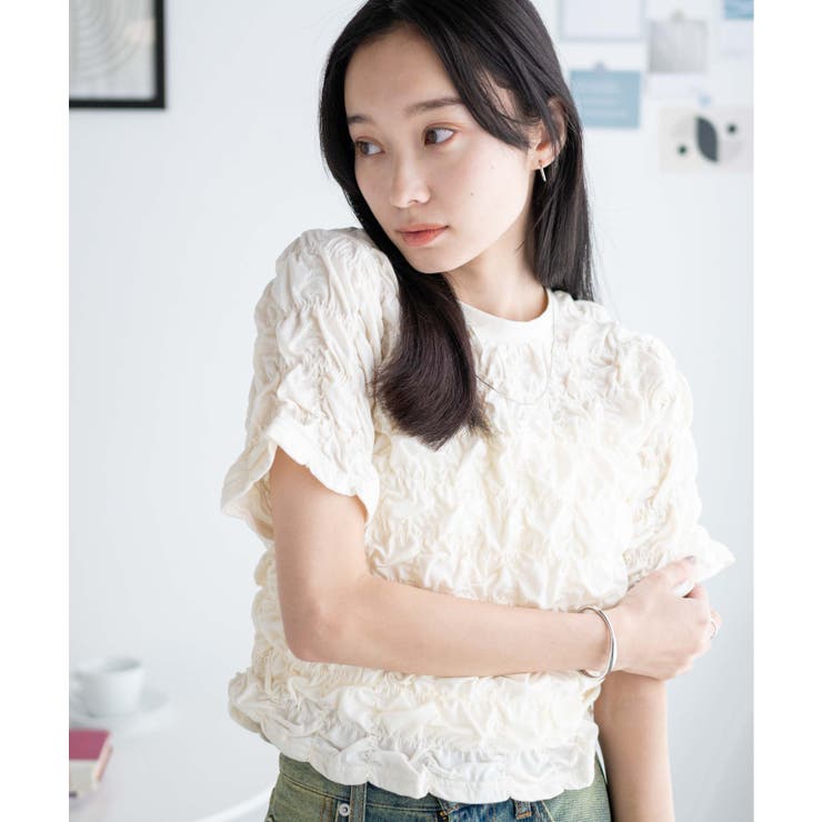 シャーリングトップス レディース 春[品番：WG010088482]｜WEGO【WOMEN