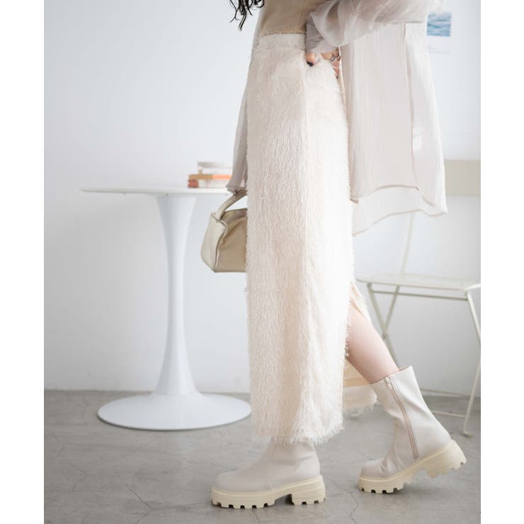 正規品　LOEWEロングスカート(白) 正規品 LOEWEロングスカート(白)