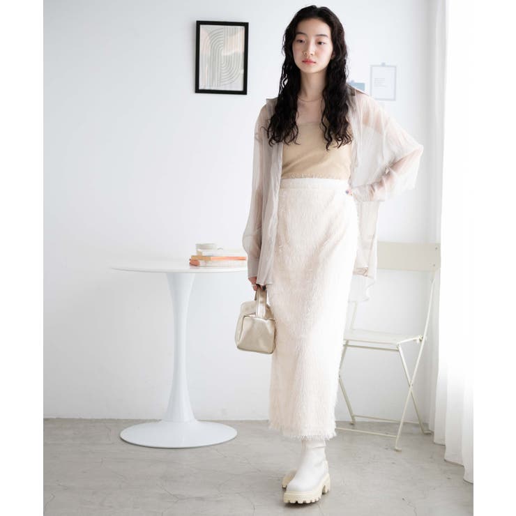 フリンジロングスカート レディース 秋[品番：WG010088488]｜WEGO