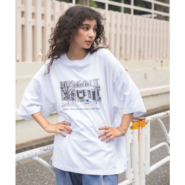 ホワイト | フォトモチーフヒゲT メンズ レディース | WEGO【MEN】