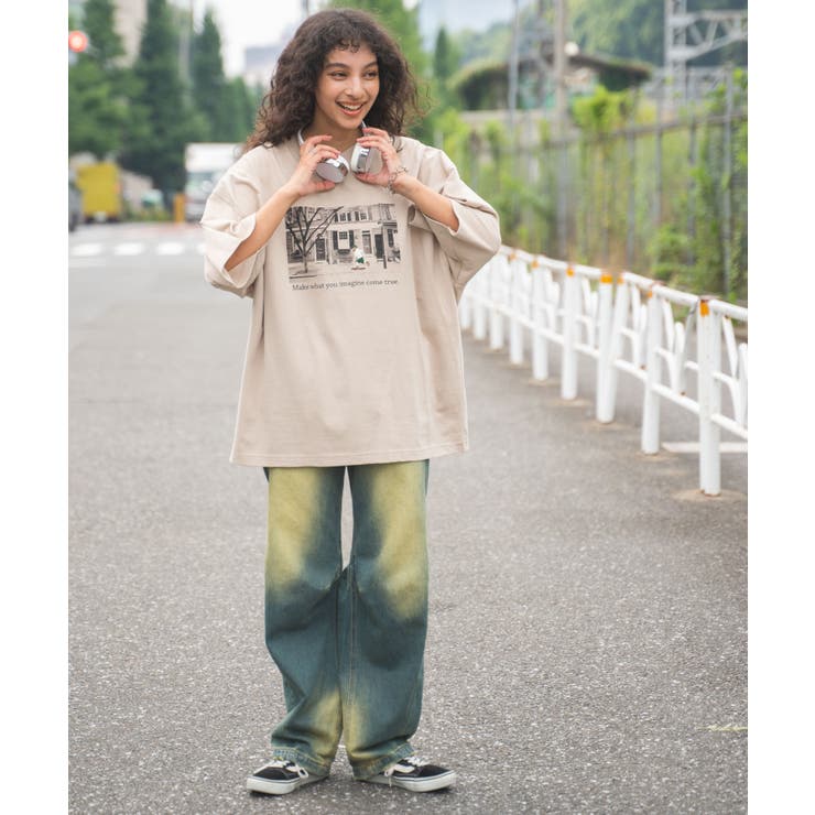 フォトモチーフヒゲT メンズ レディース | WEGO【MEN】 | 詳細画像5 