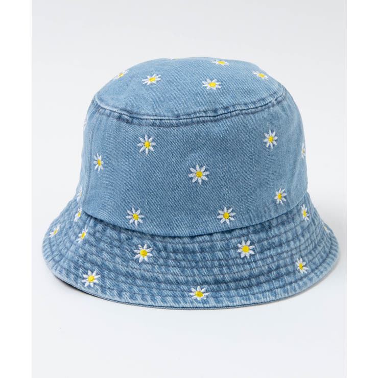 【送料込】MARNI_デニム バケットハット 刺繍 花柄刺繍デニムハット / バケハ バケットハット ankoROCK(アンコ