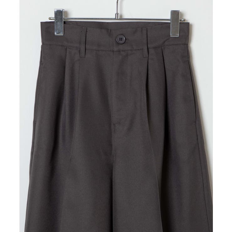 ハイウエストセンタープレスワイドパンツ レディース 秋[品番