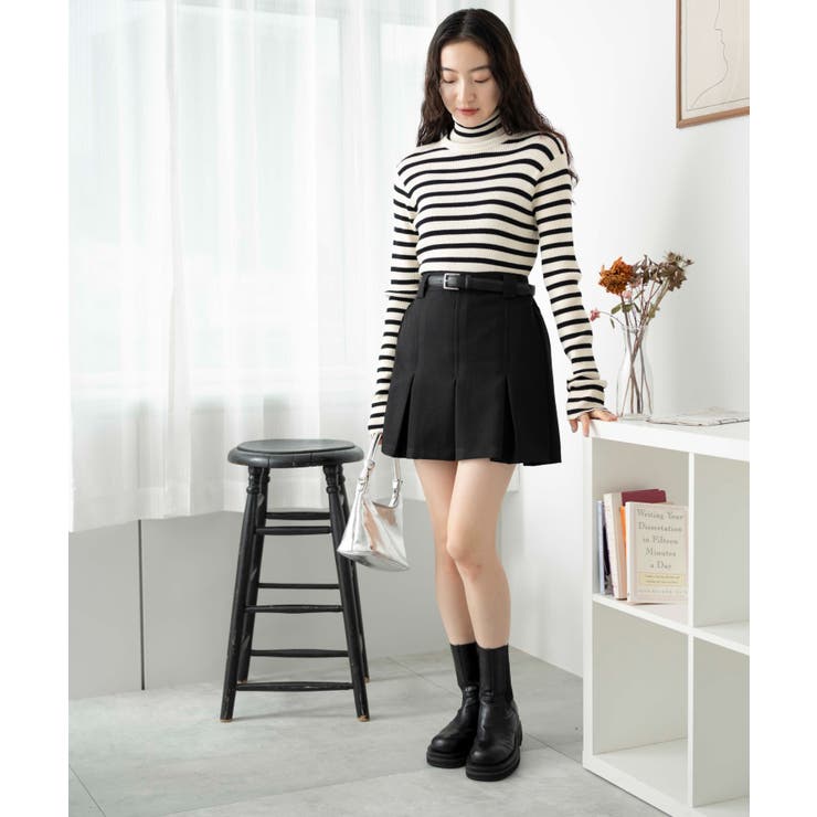 ベルト付プリーツミニスカパンレディース 韓国 韓国ファッション[品番：WG010088655]｜WEGO【WOMEN】（ウィゴー）のレディース ファッション通販｜SHOPLIST（ショップリスト）